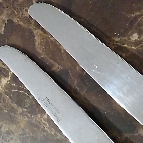 Portmeirion Botanic Garden Dinner Knives Set of 2 Glossy Stainless - Picture 7 of 7
